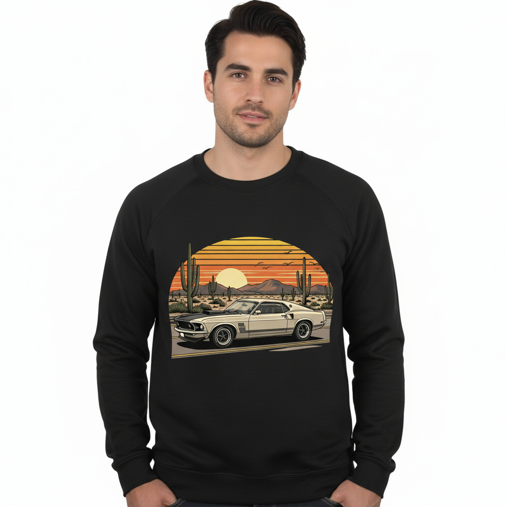American Legend Classic Car Graphic Sweatshirt