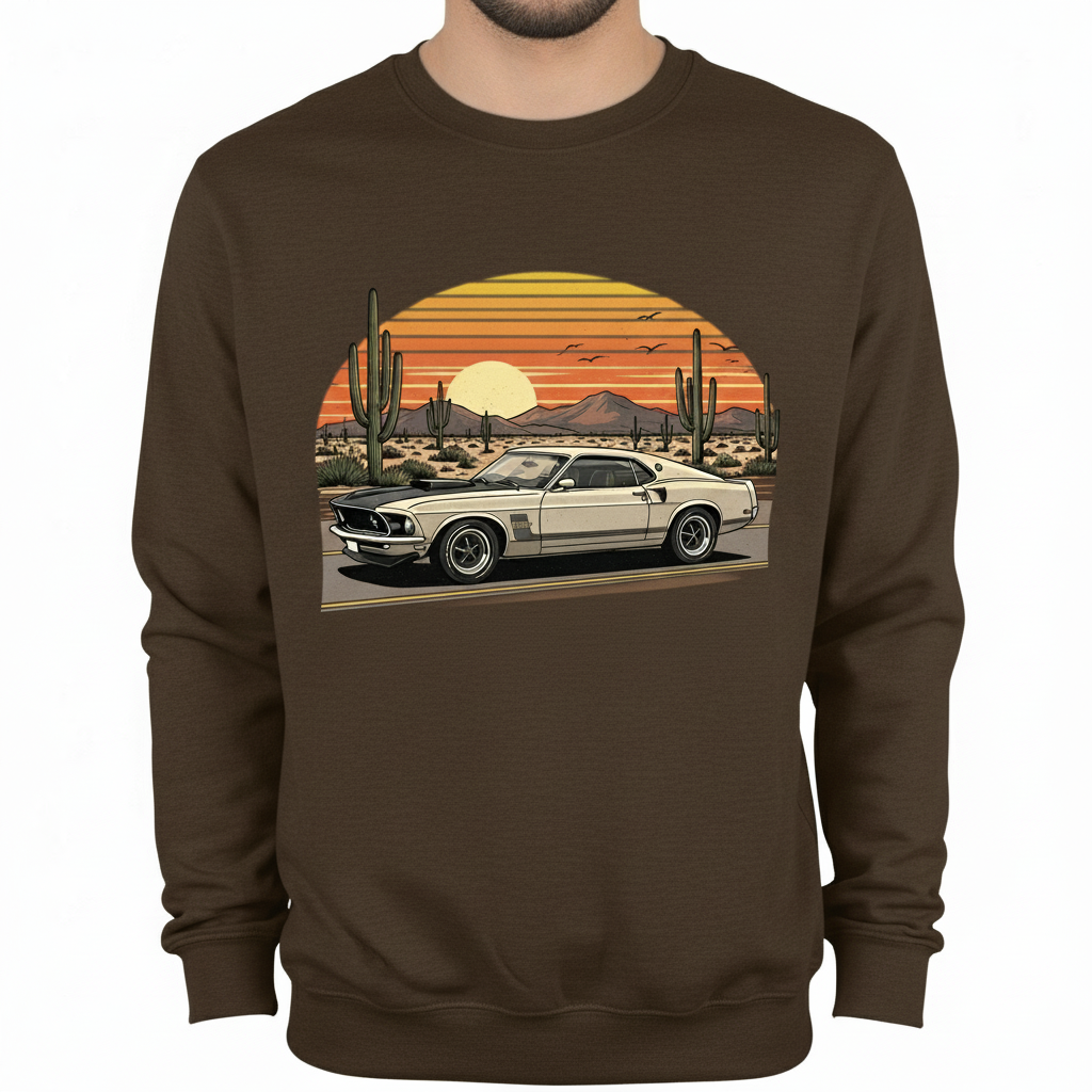 American Legend Classic Car Graphic Sweatshirt