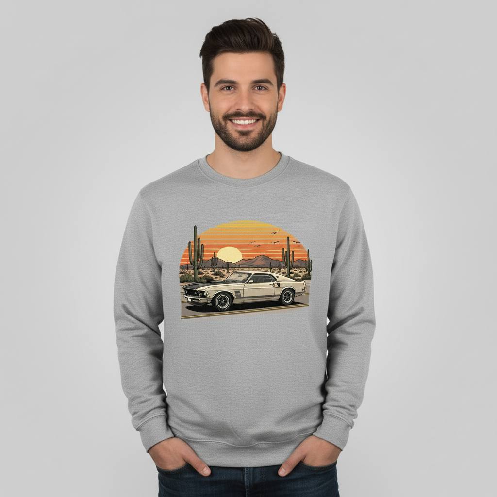 American Legend Classic Car Graphic Sweatshirt