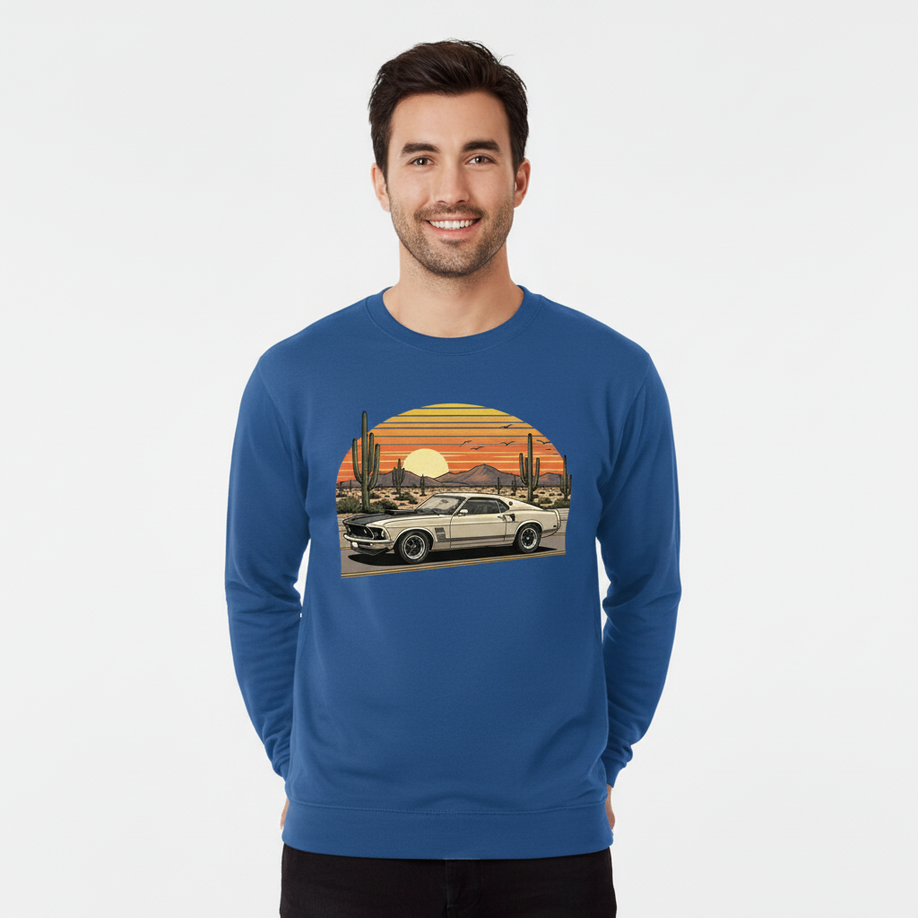 American Legend Classic Car Graphic Sweatshirt